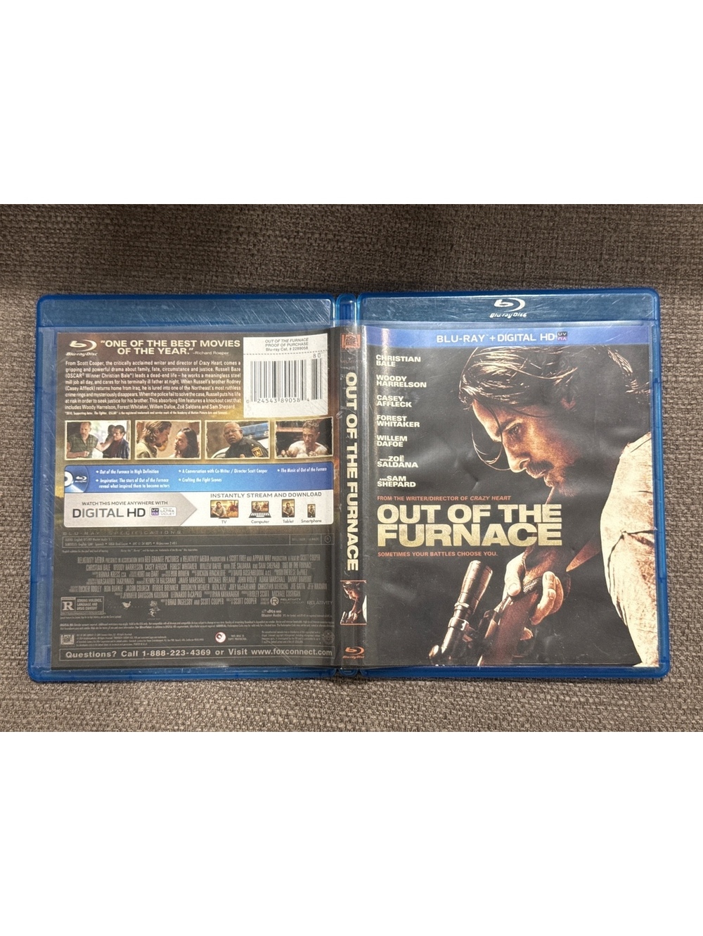 Out of the Furnace Blu-ray 2013 Christian Bale Woody Harrelson Casey Affleck VG